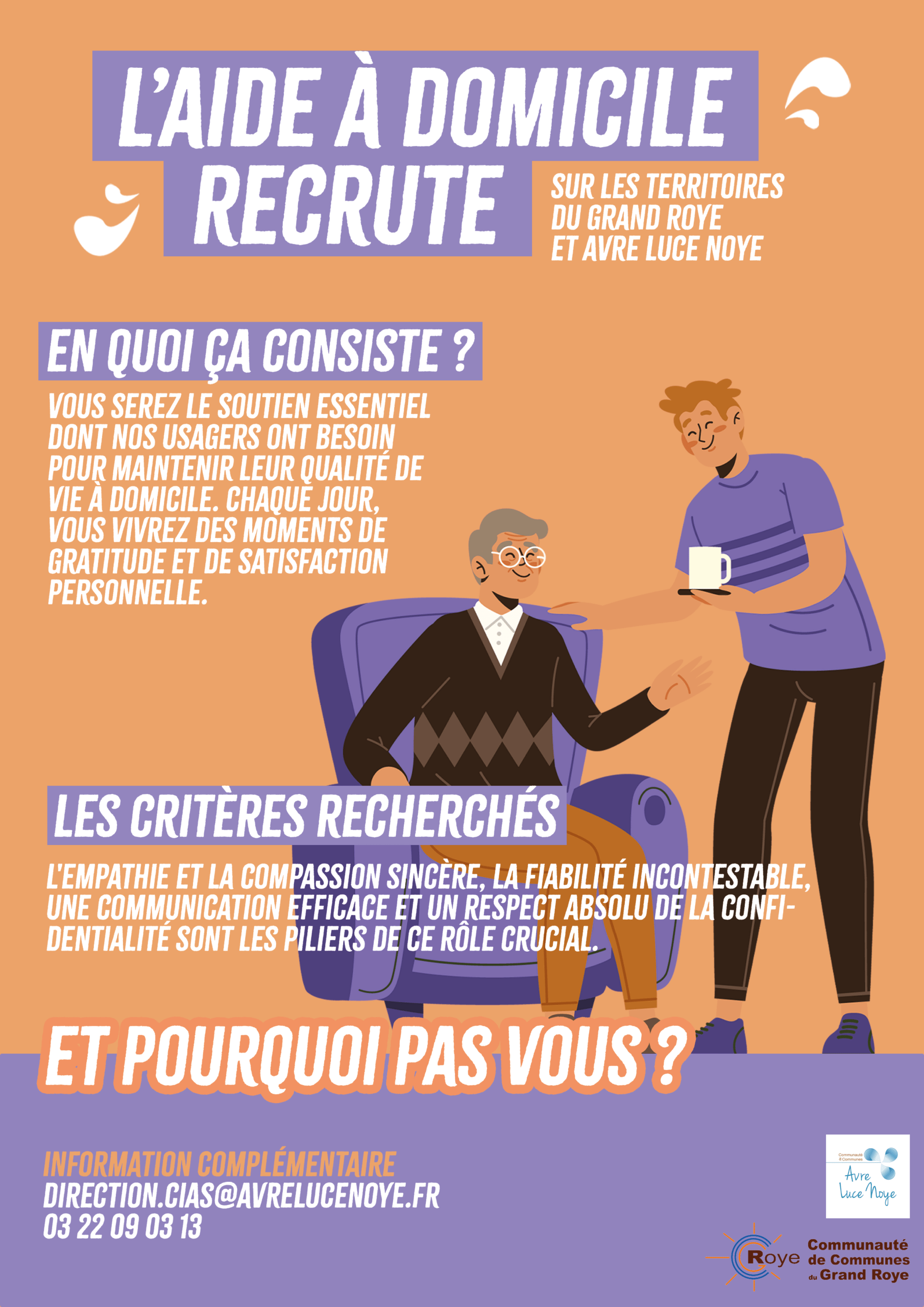 Offre d’emploi Service unifié d’aide à domicile Avrelucenoye
